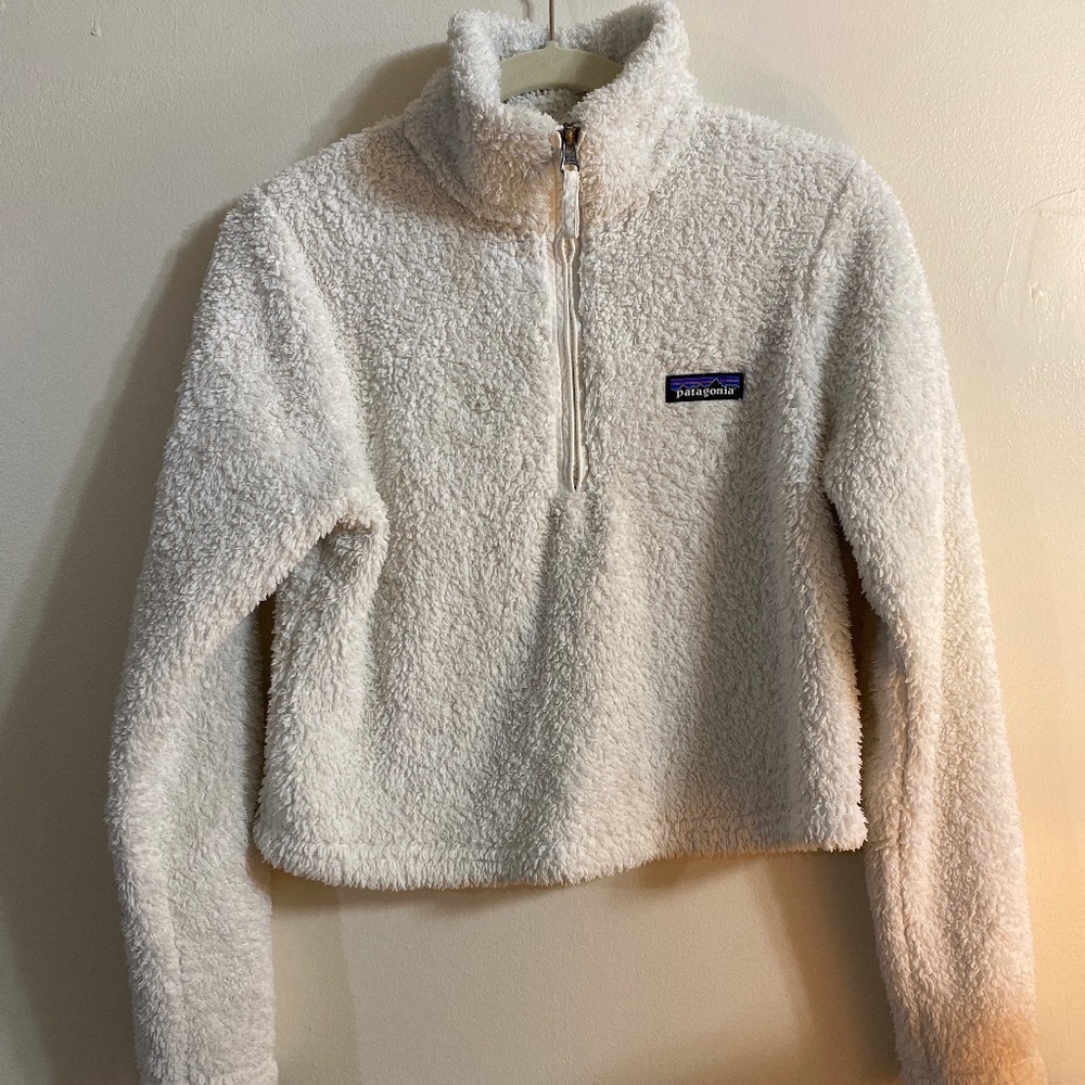 White Patagonia Sherpa Jacket